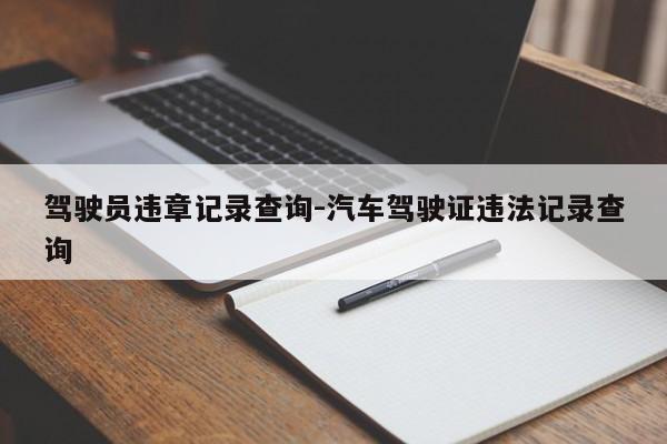 驾驶员违章记录查询-汽车驾驶证违法记录查询